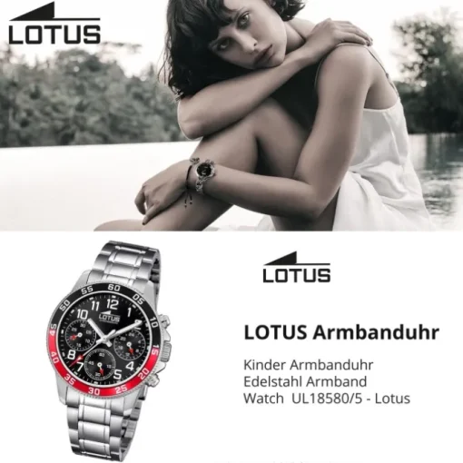 Lotus Jugend Kinderuhr Edelstahl silber Lotus Junior Armbanduhr UL18580/5