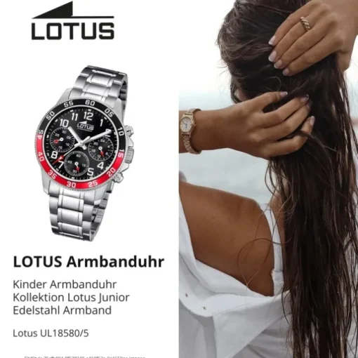 Lotus Jugend Kinderuhr Edelstahl silber Lotus Junior Armbanduhr UL18580/5