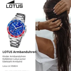 Lotus Jugend Kinderuhr Edelstahl silber Lotus Junior Armbanduhr UL18580/4