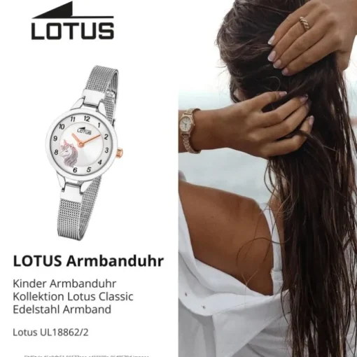 Lotus Jugend Kinderuhr Edelstahl silber Lotus Classic Armbanduhr UL18862/2