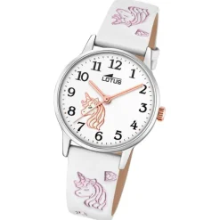 Lotus Jugend Kinderuhr Leder weiß Lotus Classic Armbanduhr UL18865/1