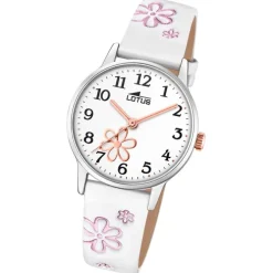 Lotus Jugend Kinderuhr Leder weiß Lotus Classic Armbanduhr UL18863/1