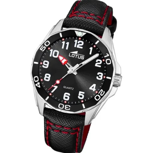 Lotus Jugend Kinderuhr Leder schwarz Lotus Classic Armbanduhr UL18861/2