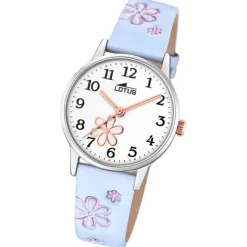 Lotus Jugend Kinderuhr Leder hellblau Lotus Classic Armbanduhr UL18863/3
