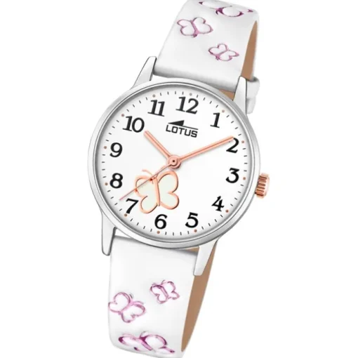 Lotus Jugend Kinderuhr Leder weiß Lotus Classic Armbanduhr UL18864/1