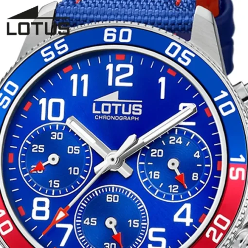 Lotus Jugend Kinderuhr Leder blaurot Lotus Junior Armbanduhr UL18581/4