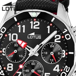 Lotus Jugend Kinderuhr Leder schwarz Lotus Classic Armbanduhr UL18859/2