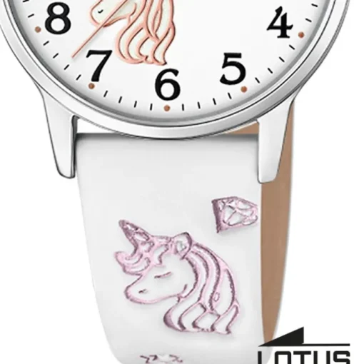 Lotus Jugend Kinderuhr Leder weiß Lotus Classic Armbanduhr UL18865/1