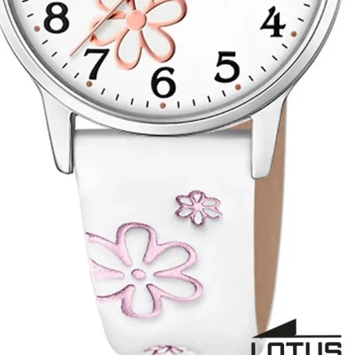 Lotus Jugend Kinderuhr Leder weiß Lotus Classic Armbanduhr UL18863/1