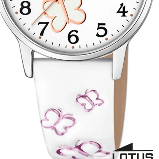 Lotus Jugend Kinderuhr Leder weiß Lotus Classic Armbanduhr UL18864/1