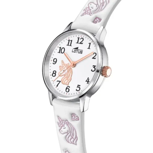 Lotus Jugend Kinderuhr Leder weiß Lotus Classic Armbanduhr UL18865/1