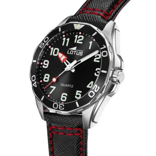 Lotus Jugend Kinderuhr Leder schwarz Lotus Classic Armbanduhr UL18861/2