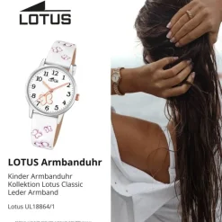 Lotus Jugend Kinderuhr Leder weiß Lotus Classic Armbanduhr UL18864/1