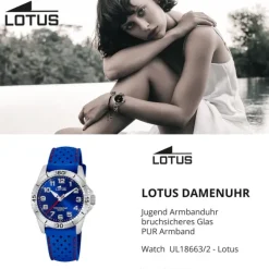 Lotus Jugenduhr Junior Armbanduhr PU blau UL18663/2