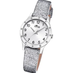 Lotus Kinderuhr Junior Armbanduhr Leder silber UL18624/1
