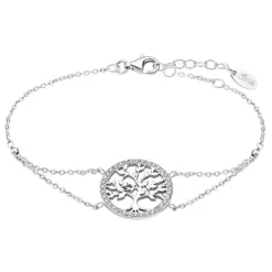 LOTUS Silver - Damen Armband Lebensbaum weiß aus 925 Silber JLP1746-2-1