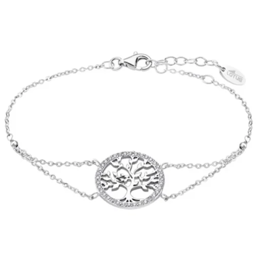 LOTUS Silver - Damen Armband Lebensbaum weiß aus 925 Silber JLP1746-2-1