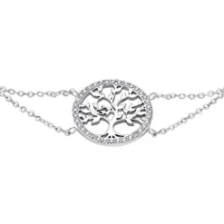 LOTUS Silver - Damen Armband Lebensbaum weiß aus 925 Silber JLP1746-2-1