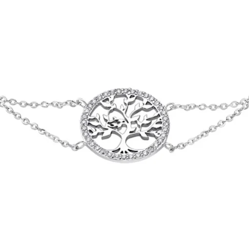 LOTUS Silver - Damen Armband Lebensbaum weiß aus 925 Silber JLP1746-2-1