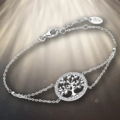 LOTUS Silver - Damen Armband Lebensbaum weiß aus 925 Silber JLP1746-2-1