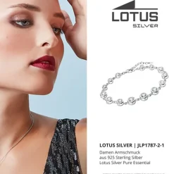 LOTUS Silver - Damen Armband Zirkonia weiß aus 925 Silber JLP1787-2-1