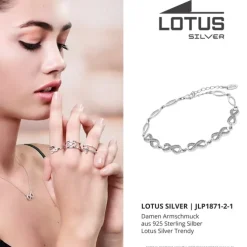 LOTUS Silver - Damen Armband Unendlich weiß aus 925 Silber JLP1871-2-1