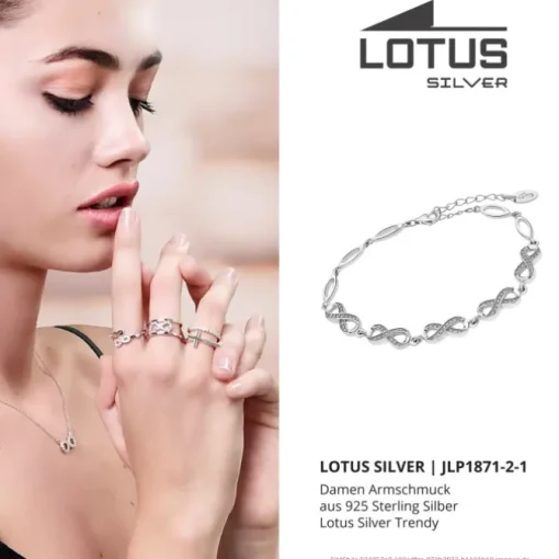 LOTUS Silver - Damen Armband Unendlich weiß aus 925 Silber JLP1871-2-1