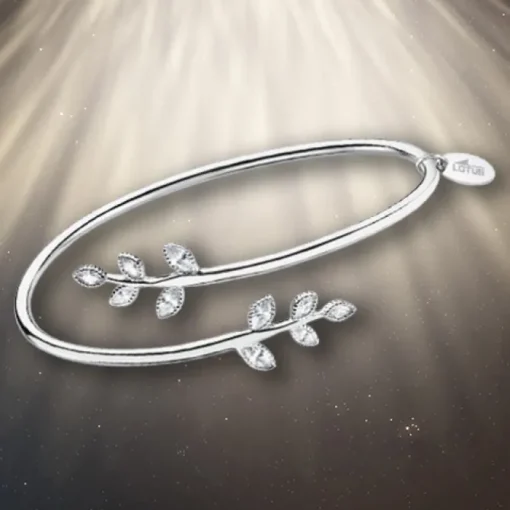 LOTUS Silver - Damen Armreif Zweige weiß aus 925 Silber JLP1783-2-1