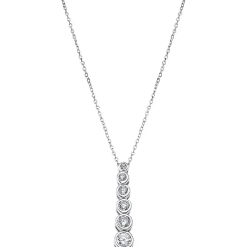 LOTUS Silver - Damen Halskette Zirkonia weiß aus 925 Silber JLP1915-1-1