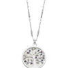 LOTUS Silver - Damen Halskette Lebensbaum farbig aus 925 Silber JLP1889-1-1