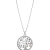 LOTUS Silver - Damen Halskette Lebensbaum farbig aus 925 Silber JLP1896-1-1