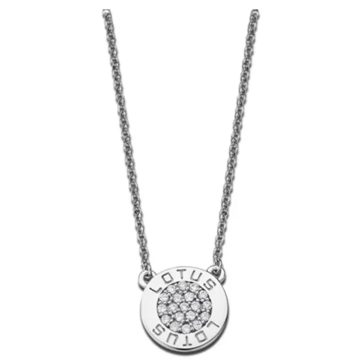 LOTUS Silver - Damen Halskette Rund weiß aus 925 Silber JLP1252-1-1