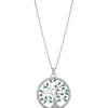 LOTUS Silver - Damen Halskette Lebensbaum grün-weiß aus 925 Silber JLP1895-1-1