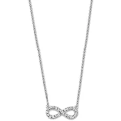 LOTUS Silver - Damen Halskette Unendlich weiß aus 925 Silber JLP1253-1-1