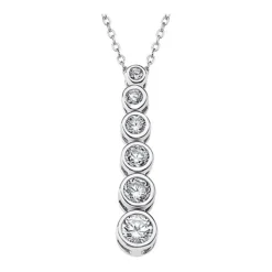 LOTUS Silver - Damen Halskette Zirkonia weiß aus 925 Silber JLP1915-1-1