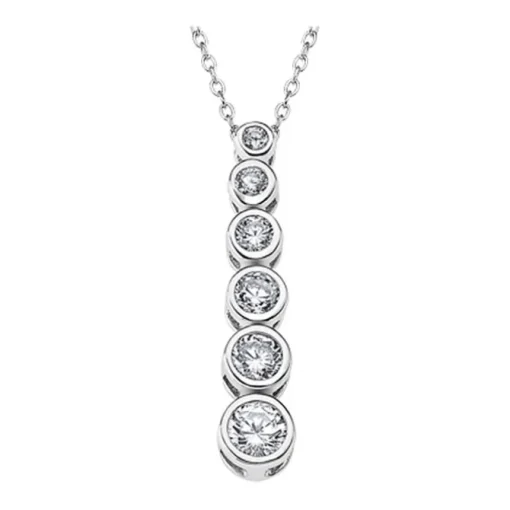 LOTUS Silver - Damen Halskette Zirkonia weiß aus 925 Silber JLP1915-1-1