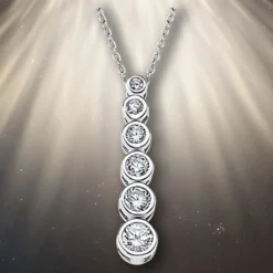 LOTUS Silver - Damen Halskette Zirkonia weiß aus 925 Silber JLP1915-1-1