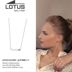 LOTUS Silver - Damen Halskette mama weiß aus 925 Silber JLP1808-1-1