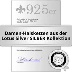 LOTUS Silver - Damen Halskette Lebensbaum farbig aus 925 Silber JLP1889-1-1