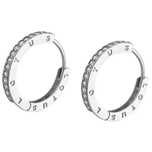 LOTUS Silver - Damen Ohrring weiß mit Creole aus 925 Silber JLP1888-4-1