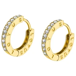 LOTUS Silver - Damen Ohrring vergoldet weiß Creole aus 925 Silber JLP1887-4-4