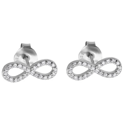 LOTUS Silver - Damen Ohrring Unendlich weiß Ohrstecker 925 Silber JLP1253-4-1