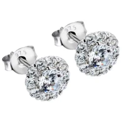 LOTUS Silver - Damen Ohrring Blume weiß Ohrstecker aus 925 Silber JLP1290-4-1