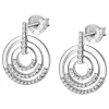 LOTUS Silver - Damen Ohrring Kreise weiß Ohrstecker aus 925 Silber JLP1755-4-1