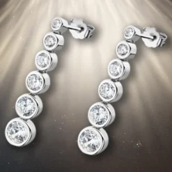 LOTUS Silver - Damen Ohrring Zirkonia weiß Ohrstecker aus 925 Silber JLP1915-4-1