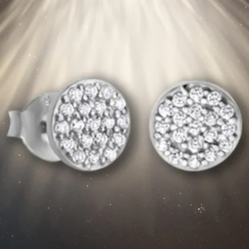LOTUS Silver - Damen Ohrring Kreis weiß Ohrstecker aus 925 Silber JLP1258-4-1