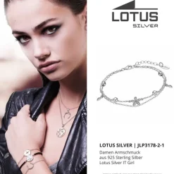 LOTUS Silver Armband Blume Kugeln 925 Silber Zirkonia Silver IT Girl JLP3178-2-1