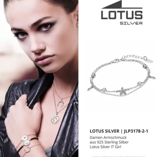 LOTUS Silver Armband Blume Kugeln 925 Silber Zirkonia Silver IT Girl JLP3178-2-1