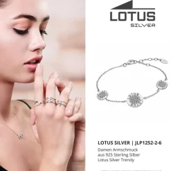 LOTUS Silver Armband Circle 925 Silber LP1252-2/6 weiß Zirkonia JLP1252-2-6
