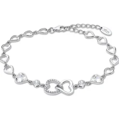 LOTUS Silver Armband Herz 925 Silber Zirkonia Lotus Silver Trendy JLP3093-2-1